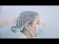 Chapeau jetable médical noir/blanc de tête/filets de cheveux jetables/chapeau matériel en nylon