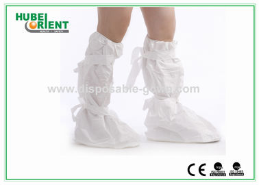Blue Polyethylene Shoe Covers Disposable Boot Covers Light-weight For clinic/laboratory