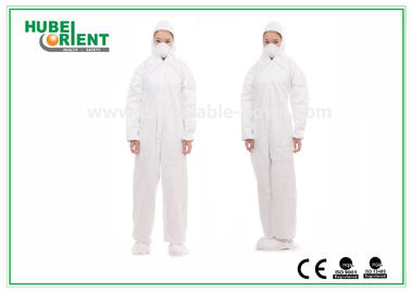 Hooded Nonwoven Disposable Coveralls with Various Colors CE Standard