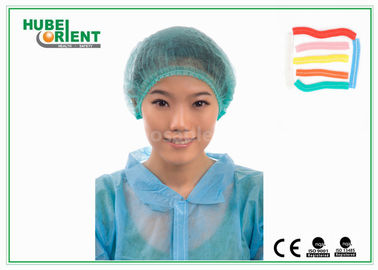 Soft Nonwoven Disposable Head Cap / Disposable Mob Cap for Food Processing Industry