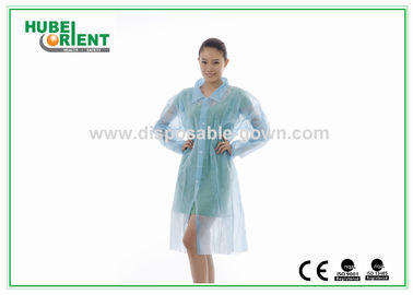 PP Disposable Lab Coats/Custom Disposable Lab coat Protective With Snap For prevent pollution