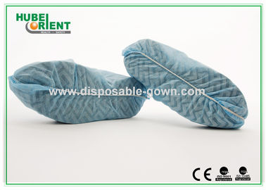 Non Slip PP Disposable use Shoe Cover Blue White Non-woven Comfortable and durable use