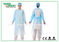 Apron Style Neck Disposable Medical CPE Gown With Thumb Cuffs