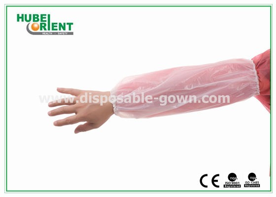 Waterproof 0.04mm PE Disposable Arm Sleeves For Hygienic Application/Free Size Arm Sleeves