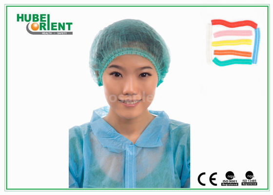 Soft Nonwoven Disposable Head Cap / Disposable Mob Cap for Food Processing Industry
