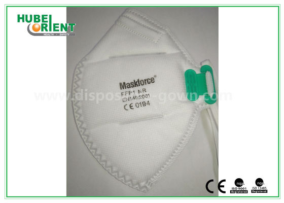 Folded FFP1 Disposable Face Mask without Valve , Non irritating