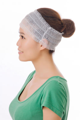 Free Size Disposable Soft Nonwoven Polypropylene Hairband With Elastic Around