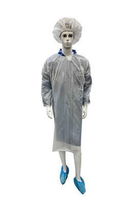 Handmade Disposable Waterproof Polythene Work Gown With Long Sleeves
