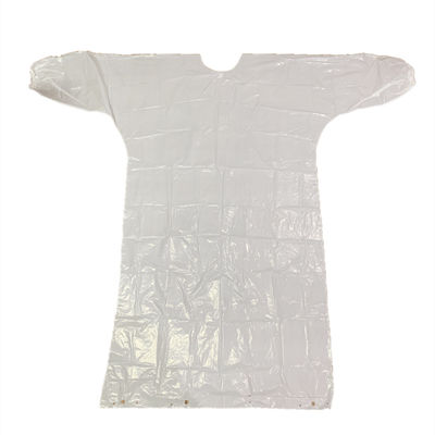 Handmade Disposable Waterproof Polythene Work Gown With Long Sleeves