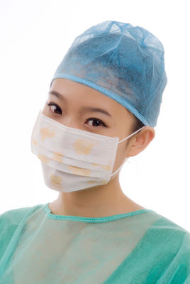 Earloop Disposable Medical Face Mask ISO13485 For Hospital Prevention