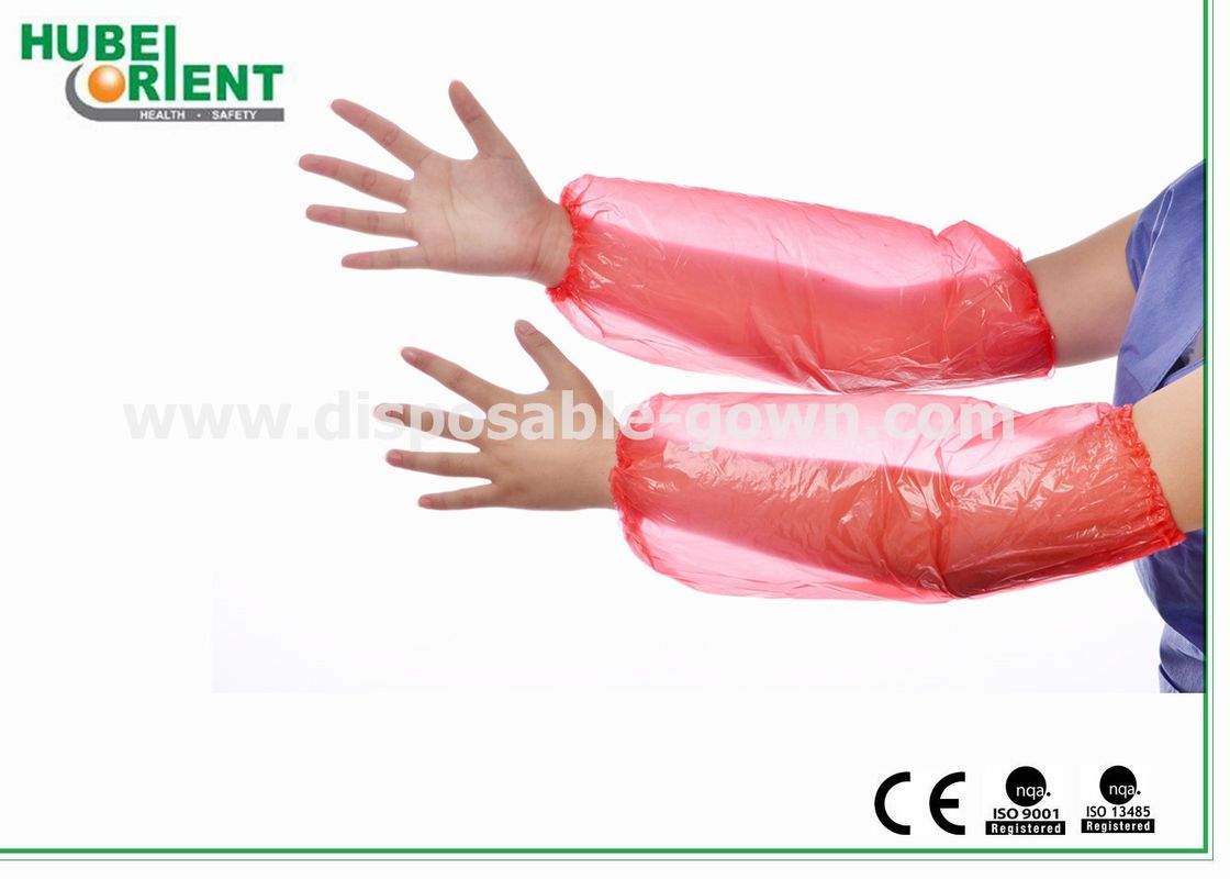 OEM Waterproof 0.016 - 0.04mm PE Disposable Arm Sleeves