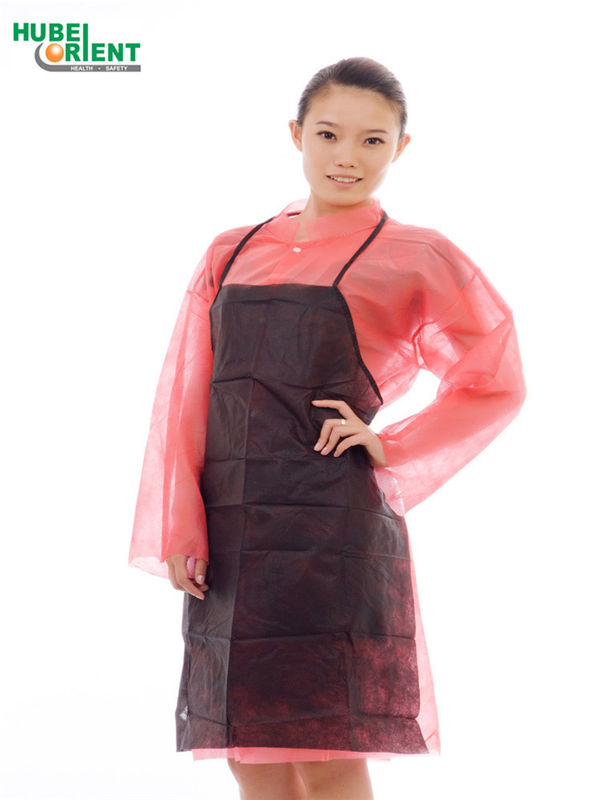 Lightweight Oil Proof Disposable Nonwoven Apron Without Sleeves