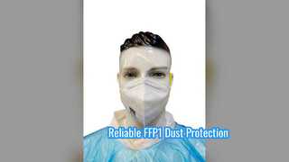 Protection fiable contre la poussière du masque respiratoire pliable FFP1