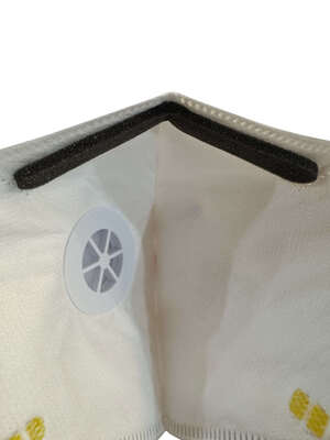 NIOSH N95 White Folded Shape Respirator With Exhalation Valve For Industrial protection